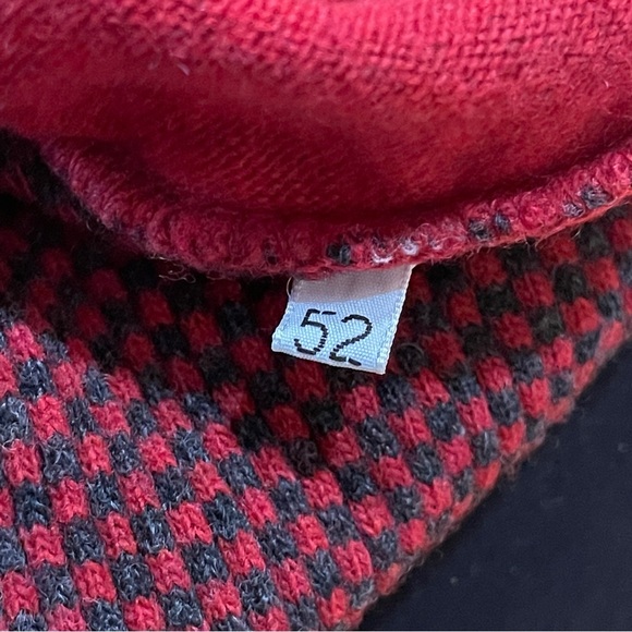 PAL ZILERI Mens Wool Pullover Sweater Size 52 Large 1/4 Zip Elbow Patch Birdseye - Picture 10 of 14